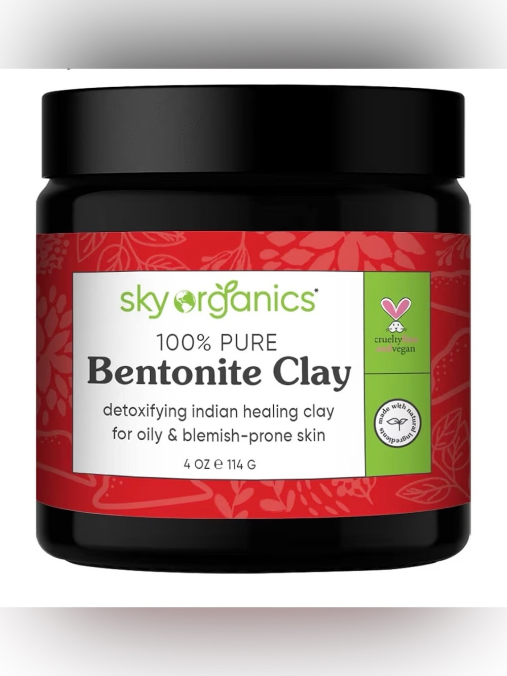 Sky Organics 100% Pure Bentonite Clay